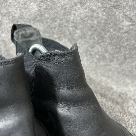 Nike Air Max Thea 859550-001 Women's Size 9 Black Mid Leather Pull On Boot Used - Picture 3 of 13